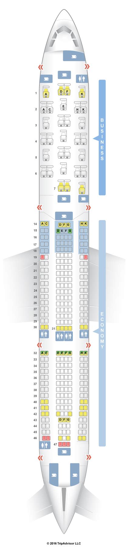 Seatguru Seat Map Brussels Airlines Airbus A330 300 333