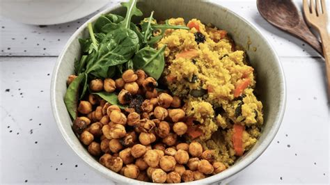 Easy Vegan Moroccan Buddha Bowl With Cauliflower Rice LIVEKINDLY
