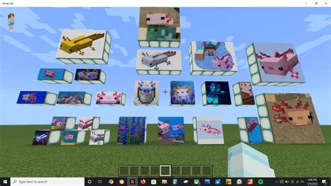 Axolotl Paintings Bedrock Minecraft Texture Pack
