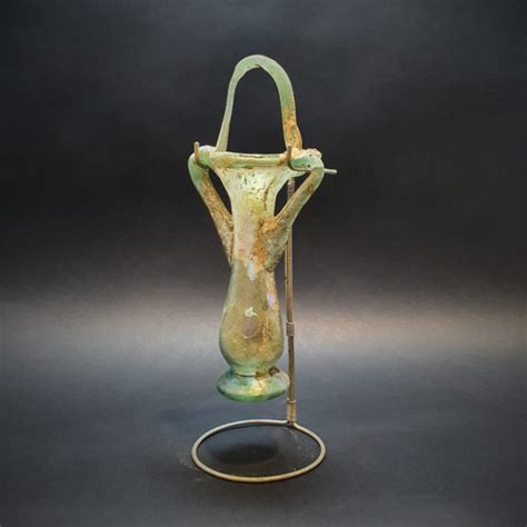 Ancient Roman Kohl Tube Glass Bassam Barakat Antiquities