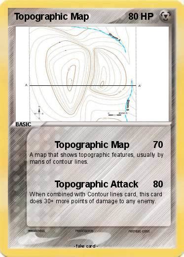 Pokémon Topographic Map Topographic Map My Pokemon Card