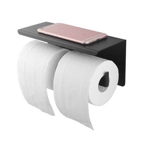 304 stainless steel Wall Mount Double Toilet Paper Roll Hook Holder
