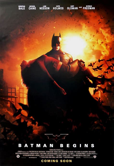 The Geeky Nerfherder Movie Poster Art Batman Begins 2005