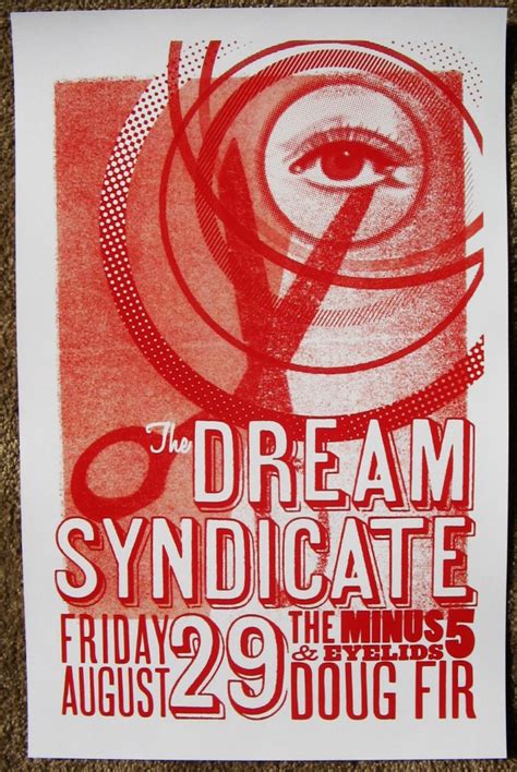 Dream Syndicate 2014 Gig Poster Portland Oregon Concert The Dream Syndicate