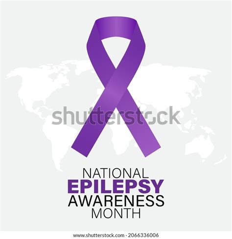 Vector Illustration Epilepsy Awareness Day Stock Vector Royalty Free