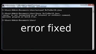 How To Fix Java Is Not Recognized As An Internal Command Or External