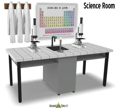 Around The Sims 4 Custom Content Download Science Room