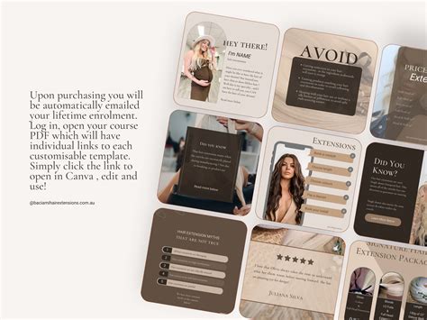 Hair Extension Business Forms, Hair Extension Templates, Hair Extension