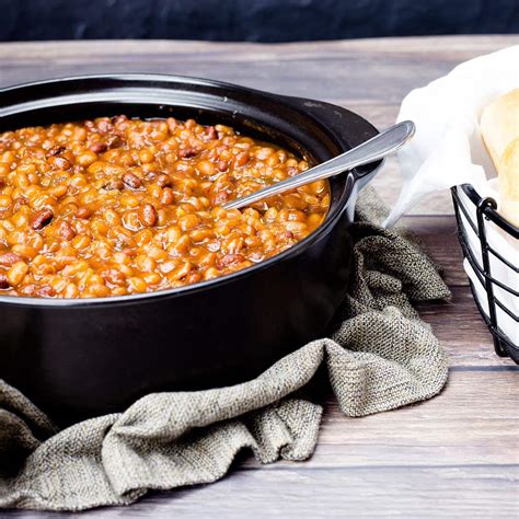 pressure cooker baked beans in the ninja foodi ~ the salted pepper