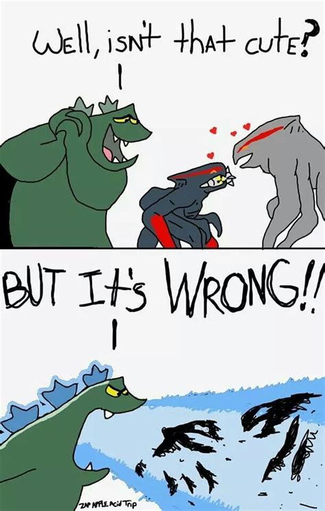 Funny Godzilla And Muto Cartoon Photo Godzilla Funny Godzilla