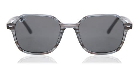 Ray Ban Rb2194 John 1314b1 Sunglasses Striped Grey Smartbuyglasses Uk