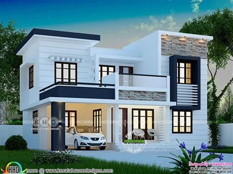 1748 Square Feet Modern 4 Bedroom House Plan Kerala Home Design