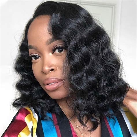 Loose Deep Wave Bob Wig 13×4 Lace Front Wigs 180 Density Recool Hair