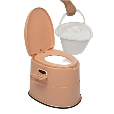 Portable Travel Toilet With Detachable Inner Bucket And Removable