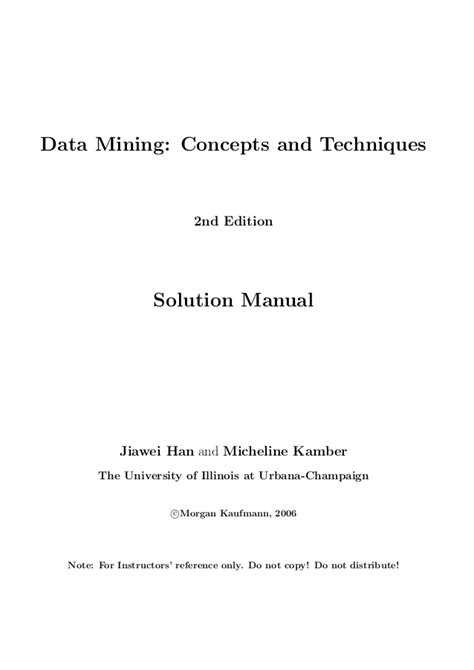 Data Mining Concepts And Techniques 3rd Edition Solution Manual - Data Mining Concepts And Techniques 3rd Edition Solution Manual - fasrpart