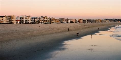 Beach Pano At Dusk Manhattan Beach Redondo Beach And Palo Flickr