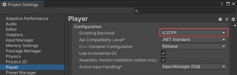 Unity Manual Il2cpp Overview
