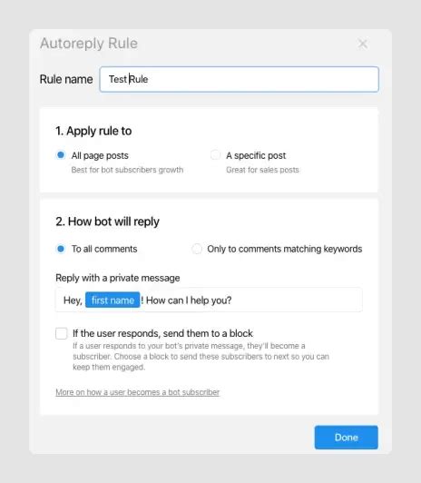How To Set Up Auto Reply To User Comments On Facebook In 2024
