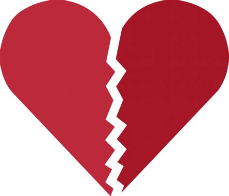 Broken Heart Png Transparent Image Download Size 900x770px