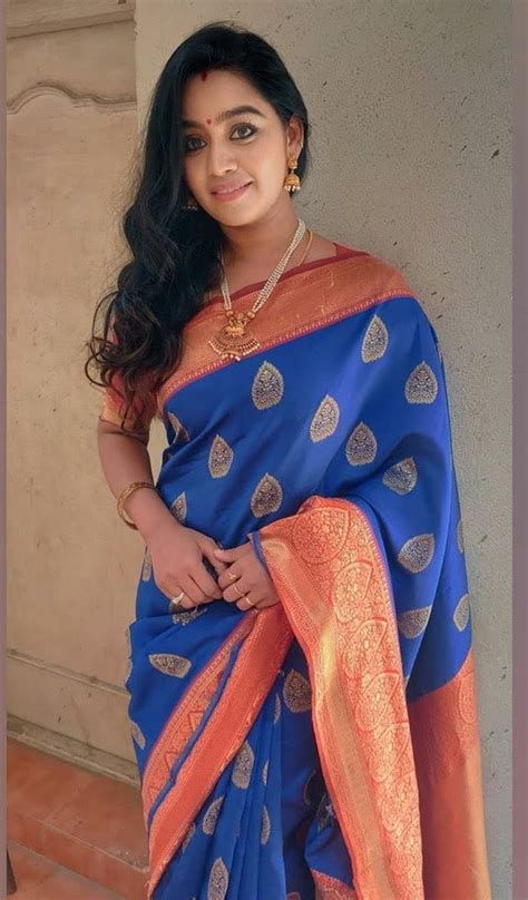 Serial Actress Gayathri Yuvraaj Latest Saree Photos