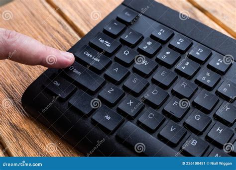 Hands Pointing Pressing Computer Keyboard Keys Typewriting New Ideas