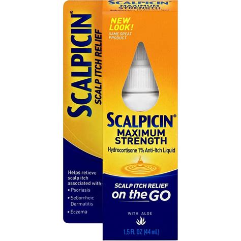 Scalpicin Maximum Strength Scalp Itch Liquid Treatment 15 Oz