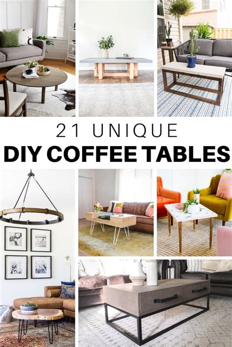 Diy round farmhouse coffee table: 21 Unique DIY Coffee Tables Ideas and Plans - The House of ...
