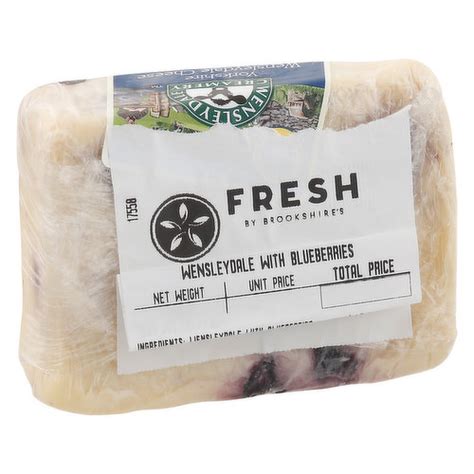 Fresh Wensleydale Cheese With Blueberries