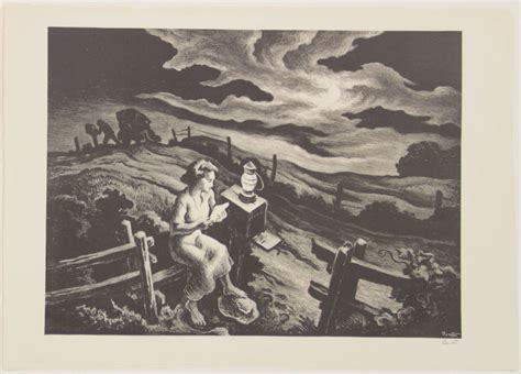Benton Thomas Hart Letter From Overseas Lithograph The