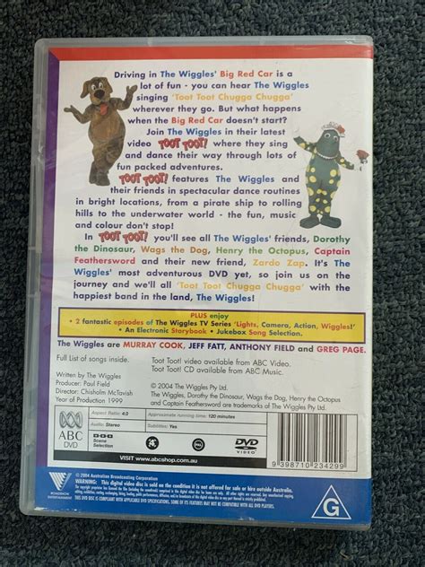 The Wiggles Toot Toot Dvd 1999 Rare Original Cast Oop Region 4