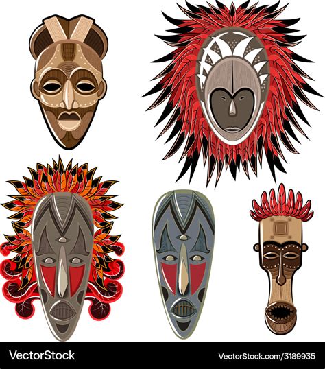 African Vector Masks