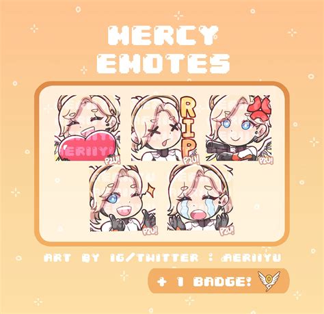 Mercy Emotes For Twitch And Discord Etsy Ireland
