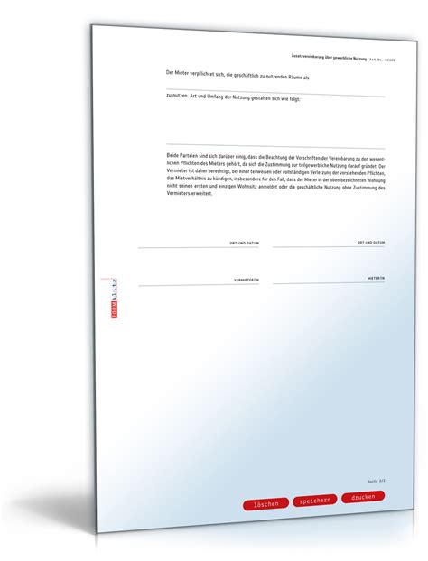 Wir geben antworten und tipps. Zusatzvereinbarung Mietwohnung: Vorlage zum Download