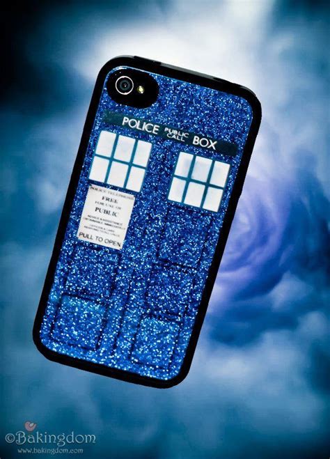 Spare Phone Case Mod Podge Matte Blue Glitter And Tardis