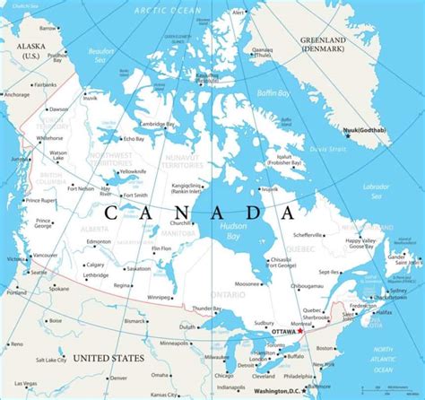 Sintético Foto Mapa De Canadá Y Estados Unidos Con Nombres Cena Hermosa