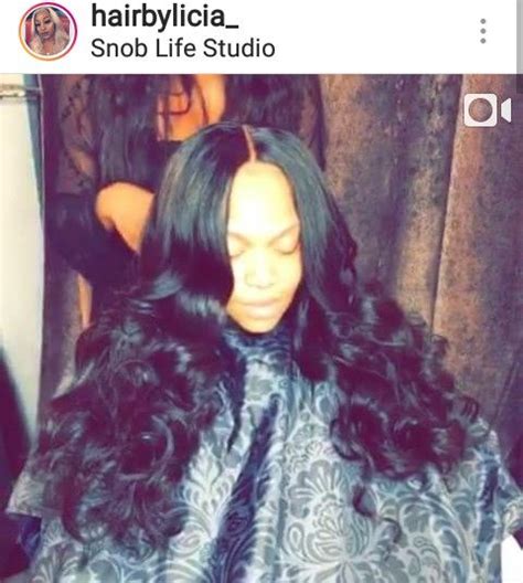 Ig Hairbylicia Atlanta Hairstylist Middle Part Hairstyles Middle