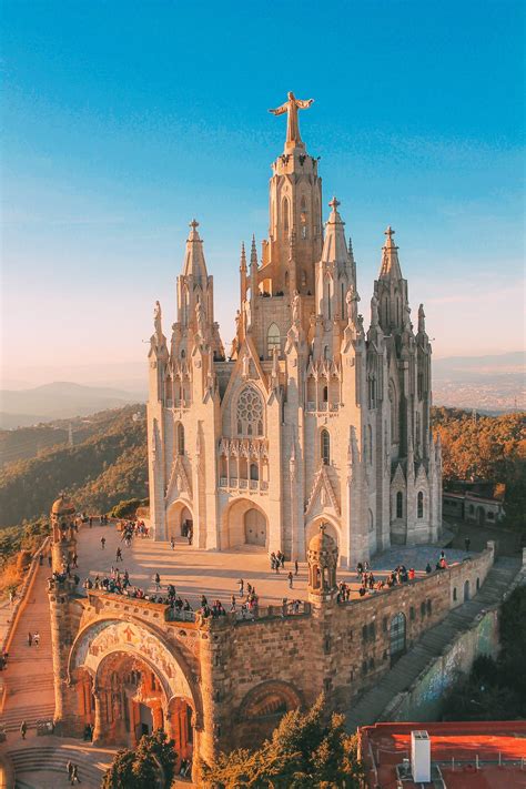 Temple of sacred heart of Jesus. Barcelona, Spain : europe