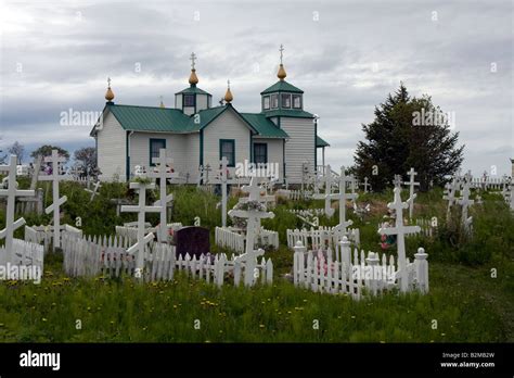 Russian Orthodox Church In Ninilchik On Cook Inlet Hi Res Stock