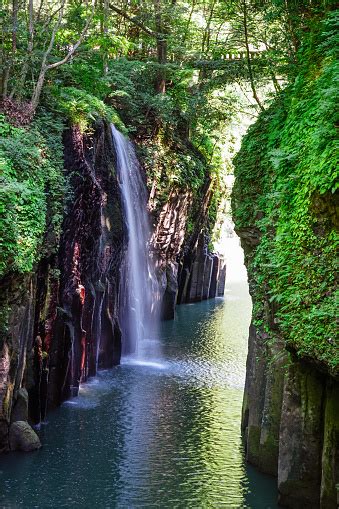 Scenic Spot Takachiho Gorge Manai Falls Stock Photo Download Image