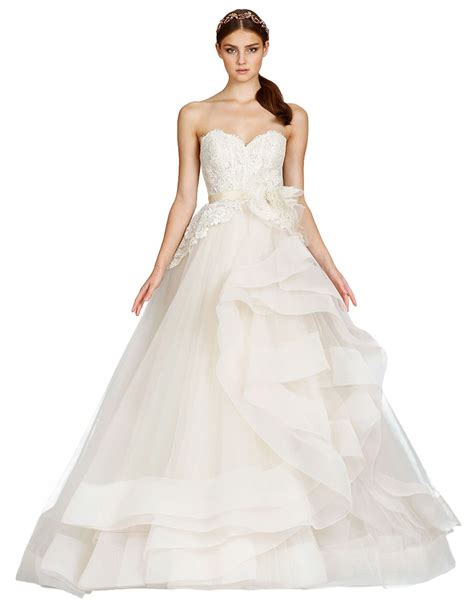 Horse Hair Tiered Skirt Ball Gown By Lazaro Hudsons Bay Wedding