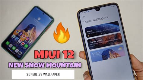 Again Official Miui 12 New Snow Mountain Superlive Wallpaper For