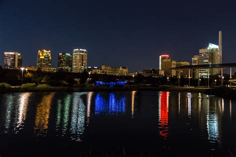 Night Reflections At Railroad Park