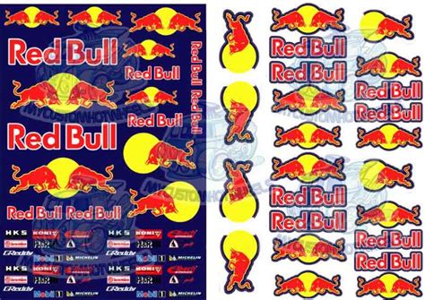 Redbull Racing Decals For 124 Scale Model Cars My Custom Hot Wheels Decals
