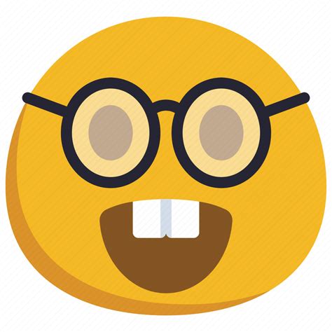 Nerd Emoticon Smiley Nerdy Geek Icon Download On Iconfinder