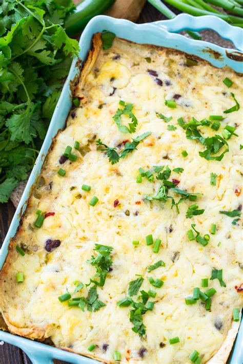 White Chicken Enchilada Casserole Spicy Southern Kitchen