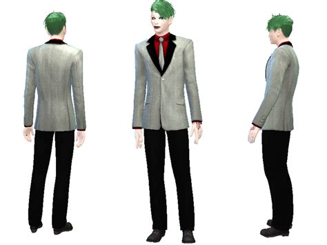 The Sims Resource Suit Outfit Joker Suicide Squad