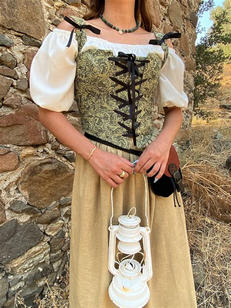 renaissance corset peasant bodice corset top victorian etsy
