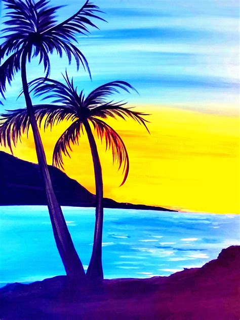 Seriously 15 Reasons For Beach Sunset Painting Simple Or You Could