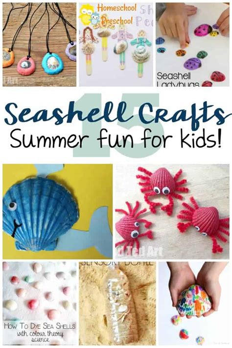 15 Sensational Beach Themed Seashell Crafts For Kids