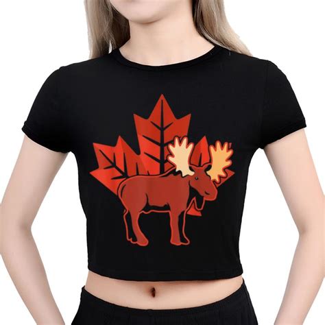 Top Maple Leaf Canada Day Moose Canada Shirt Hoodie Sweater Longsleeve T Shirt